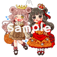 アクリルキーホルダー（ガレットデロワ＆アップルパイ）