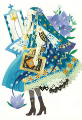 誕生石擬人化ポストカード（サファイア）