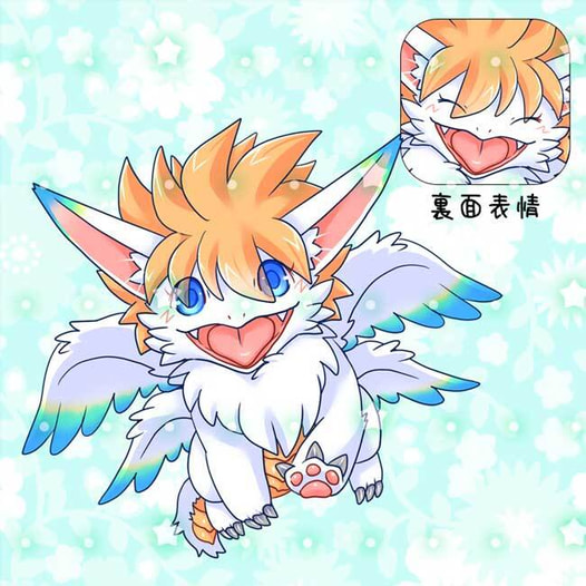 7cmアクリルキーホルダー：もふもふフラミー