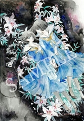 白百合ポストカード