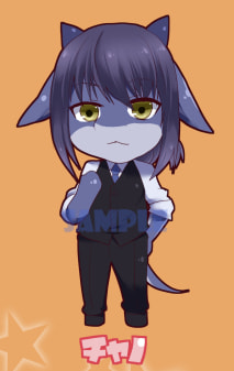 オスケモキーホルダー（チャノ）