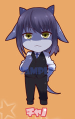 オスケモキーホルダー（チャノ）