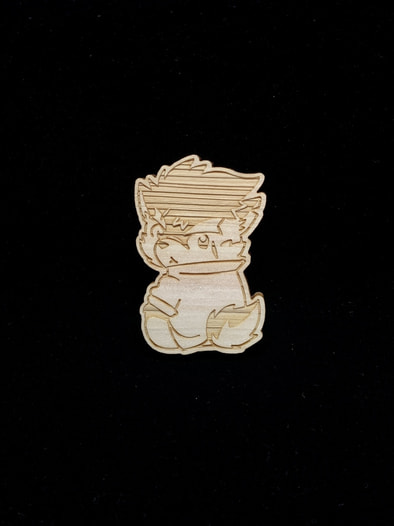 【木製バッチ】振り向きモリタカ