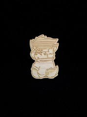 【木製バッチ】振り向きモリタカ