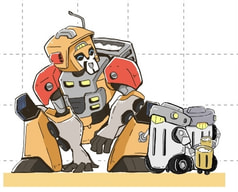 レックガーとお掃除ロボ　アクリルスタンド