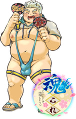アクリルキーホルダー　河内