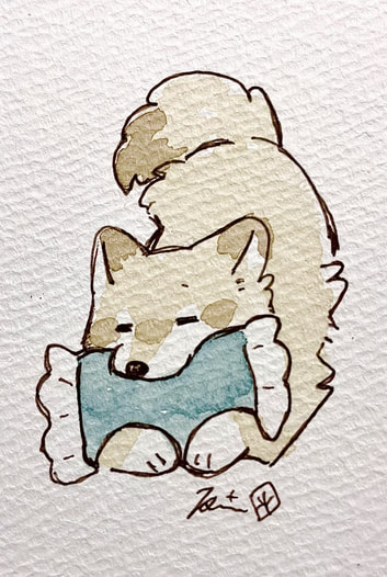 ミニ原画まくら