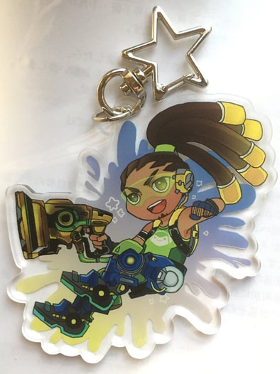 【OVER WATCH】 ルシオ 金武器 箔押しアクリルキーホルダー