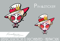 Lucifer Pin & Sticker