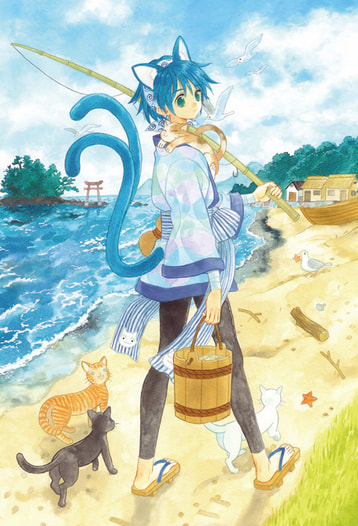 あやかしポストカード・江戸の猫叉