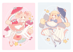 きらきら女の子ポスカセット