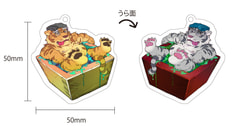 アクリルキーホルダー（虎風呂）