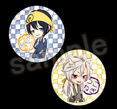 刀剣乱舞缶バッジセット　三日月宗近＆小狐丸