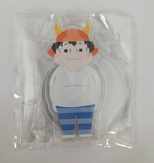 アクリルスタンドもちもちした男性のイラスト