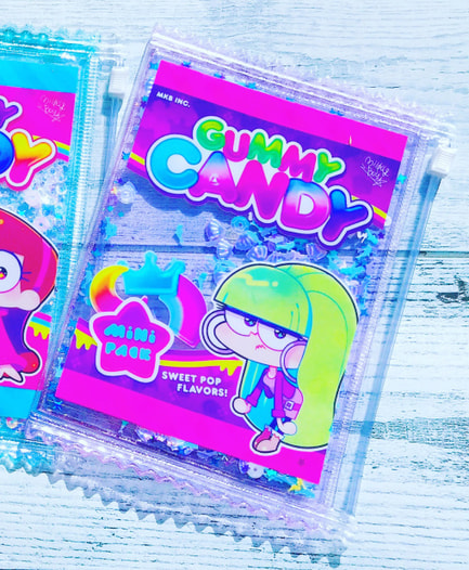 パシフィカ Pacifica シャカシャカグリッターラメキャンディポーチ