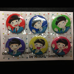 おそ松さん6つ子缶バッチセット1