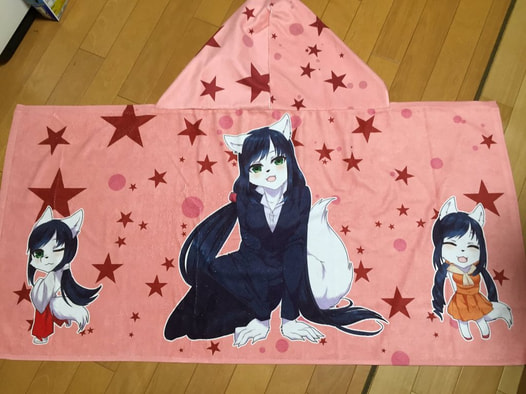 メスケモフード付タオル