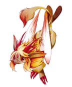 空色ドラゴンアクリルキーホルダー（黄昏）