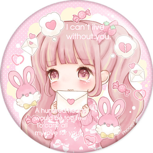 Love for you缶バッチ
