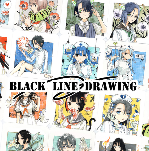 BLACK LINE DRAWING