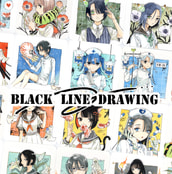 BLACK LINE DRAWING