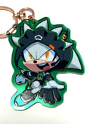 シルバー　ミラーアクリルキーホルダー