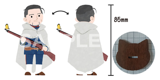 木製台座のアクリルスタンド（尾形）／Acrylic stand "Ogata the sniper"
