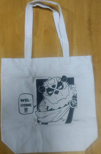 パンダーナイト　トートバッグ（ブラック）