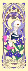 ミュシャ風しおりsans(tale sans)