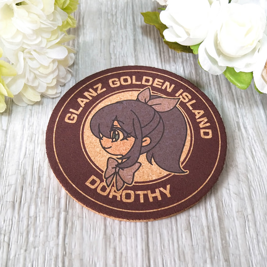 Glanz 黄金の島ドロシーコルクコースター