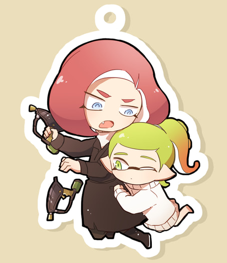 アクリルキーホルダー　ミモル＆ナナ