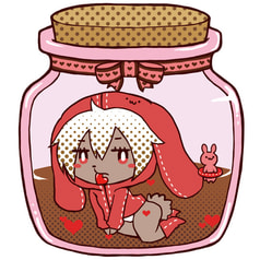ウッドキーホルダー（うさぎさん）