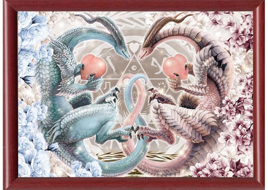 フォーチュンドラゴン枠（茶色）入ポスター（）