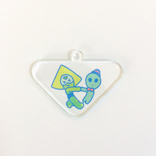 アクリルキーホルダー　ペリドット
