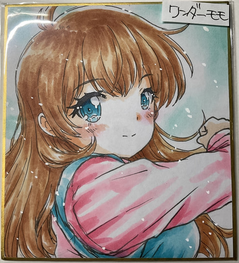 ミニ色紙・ワンダーモモ