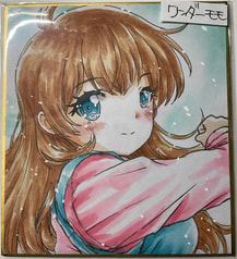 ミニ色紙・ワンダーモモ