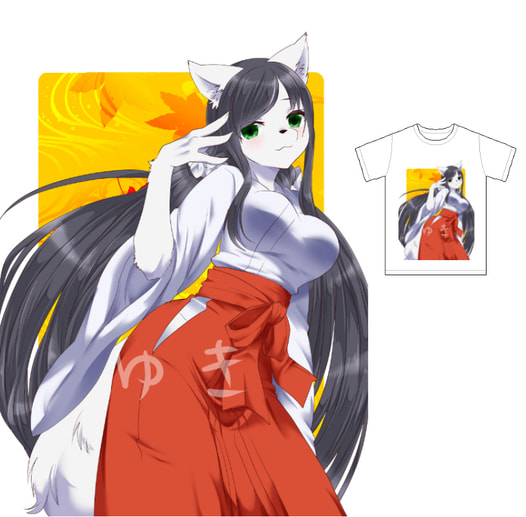 メスケモＴシャツ（Ｍ）黒髪